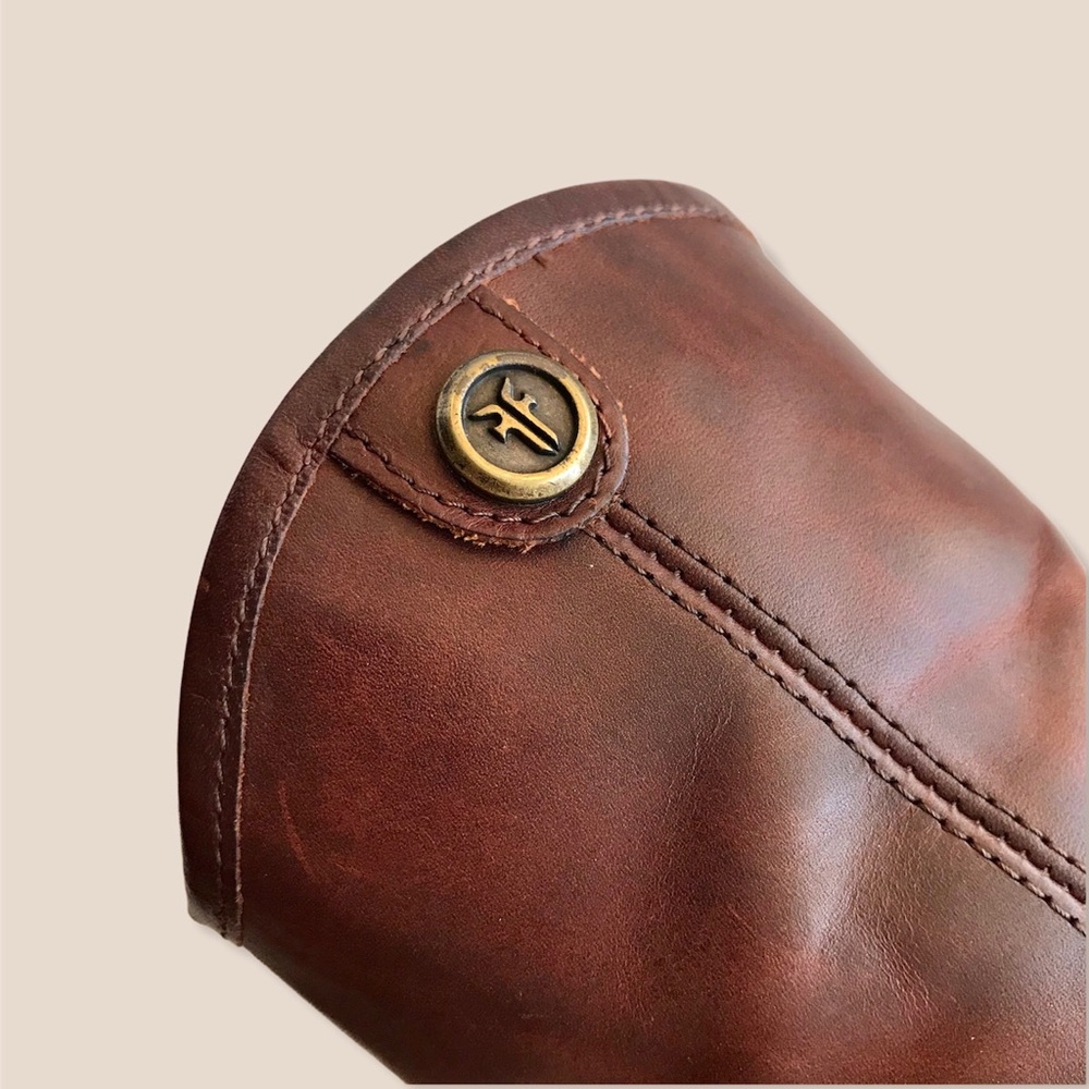 Frye Melissa Button 2 Short Leather Ankle Booties - Picture 12 of 16